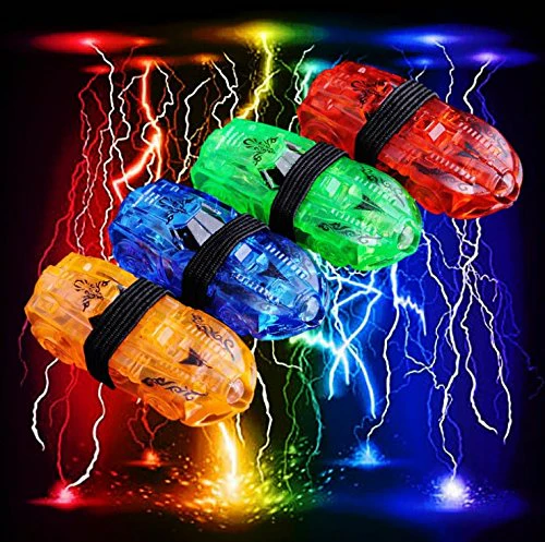 LED Car Shaped Laser Finger Beam Flash Lights , 4 cards of 4 lights - 20 Lights Total - Image 2