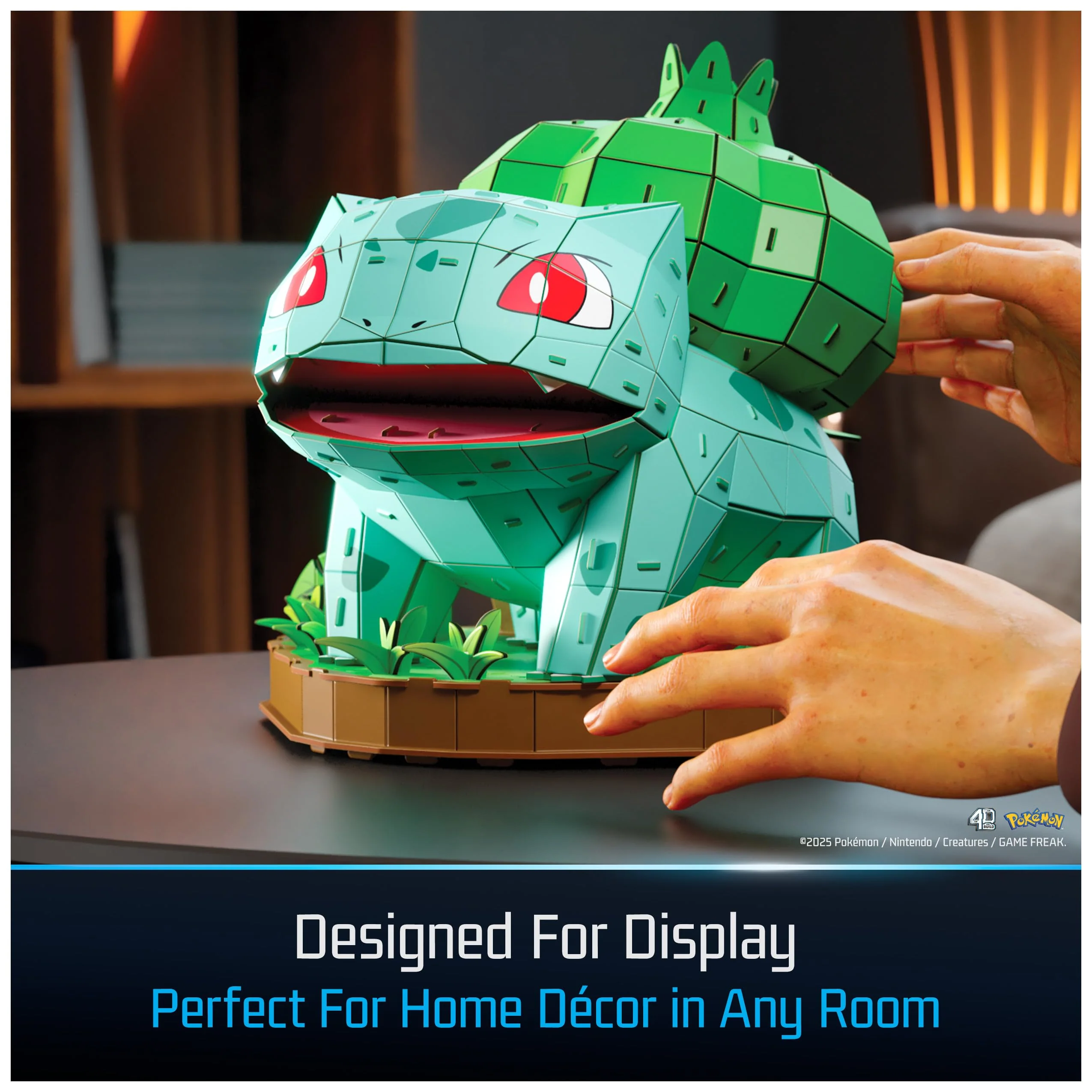 4D Build, Pokémon Bulbasaur 3D Model Kit, Pokémon Figure, Kanto First Partner Collection, Desk Décor, 195 Pieces, Gift Ideas for Ages 12 & Up - Image 4
