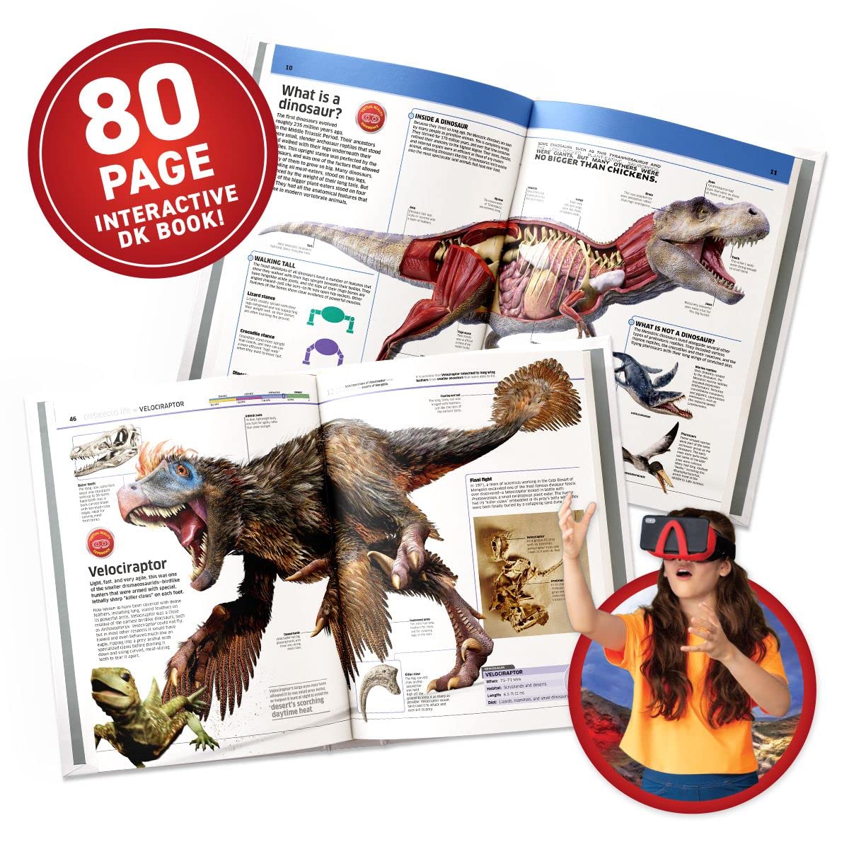 Abacus Brands Virtual Reality Dinosaurs Gift Box - Illustrated Interactive VR Book and STEM Learning Activity Set - for Ages 8 and Up - Image 4