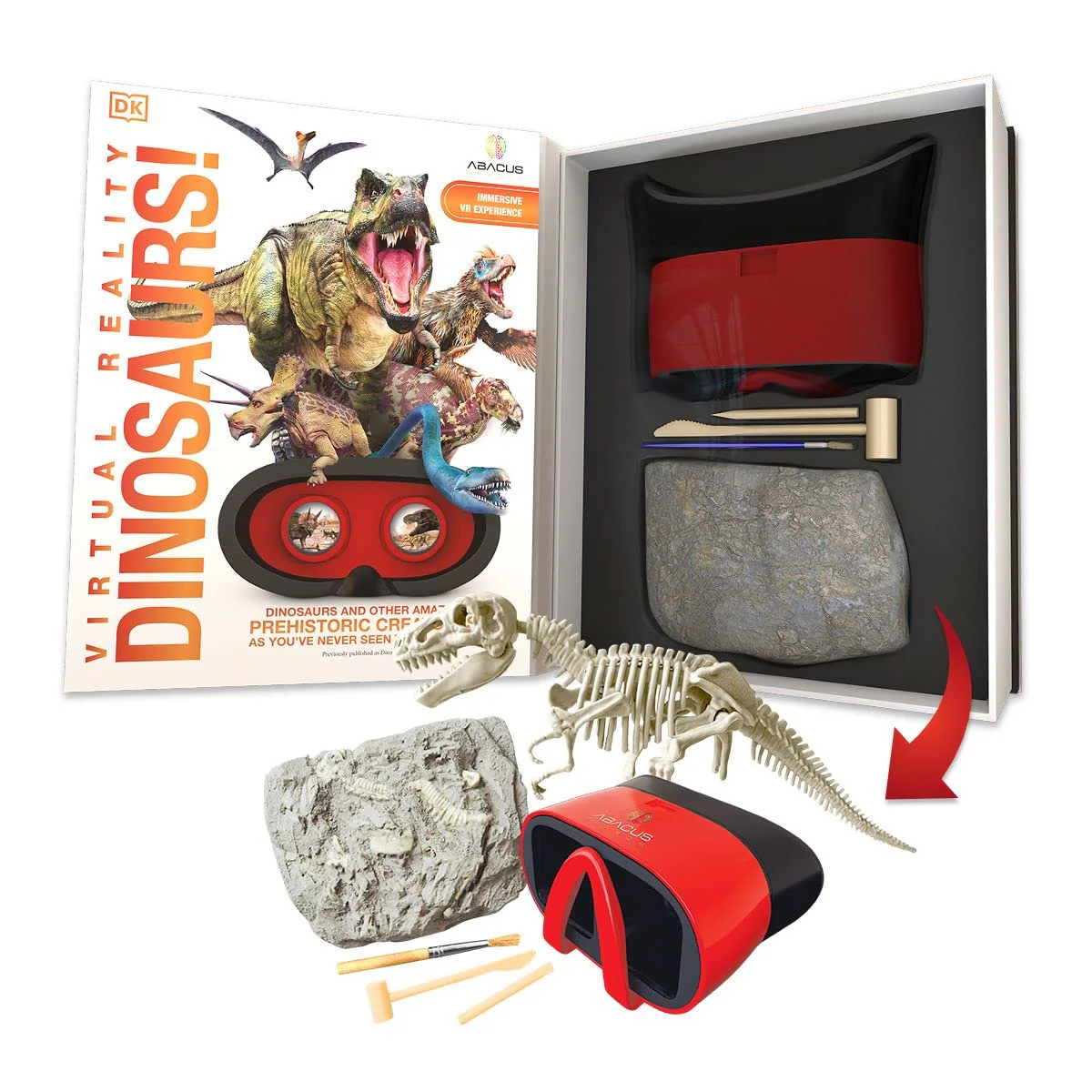 Abacus Brands Virtual Reality Dinosaurs Gift Box - Illustrated Interactive VR Book and STEM Learning Activity Set - for Ages 8 and Up - Image 6