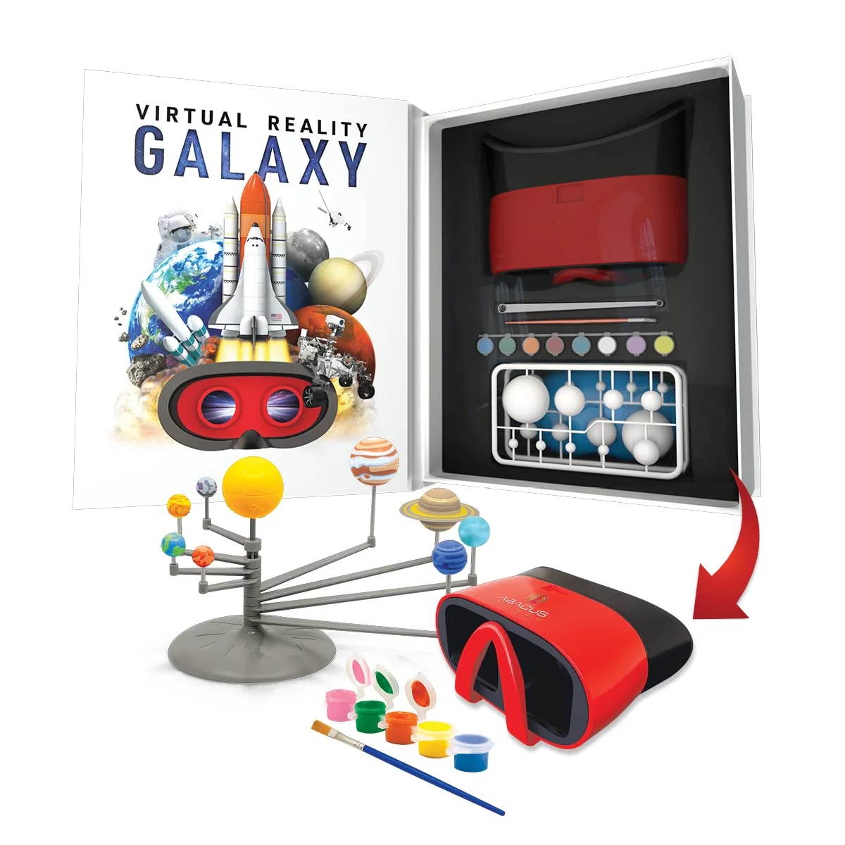 Abacus Brands Virtual Reality Galaxy Gift Box - Illustrated Interactive VR Book and STEM Learning Activity Set - Image 6