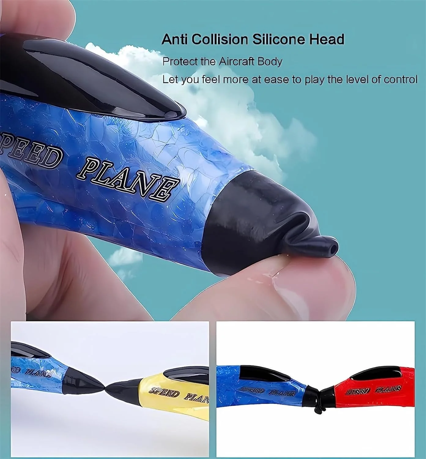 Remote Control Wireless Airplane Toy with Lights 2 Channel 2.4 GHZ Remote Control (Color and Style Vary) - Image 3