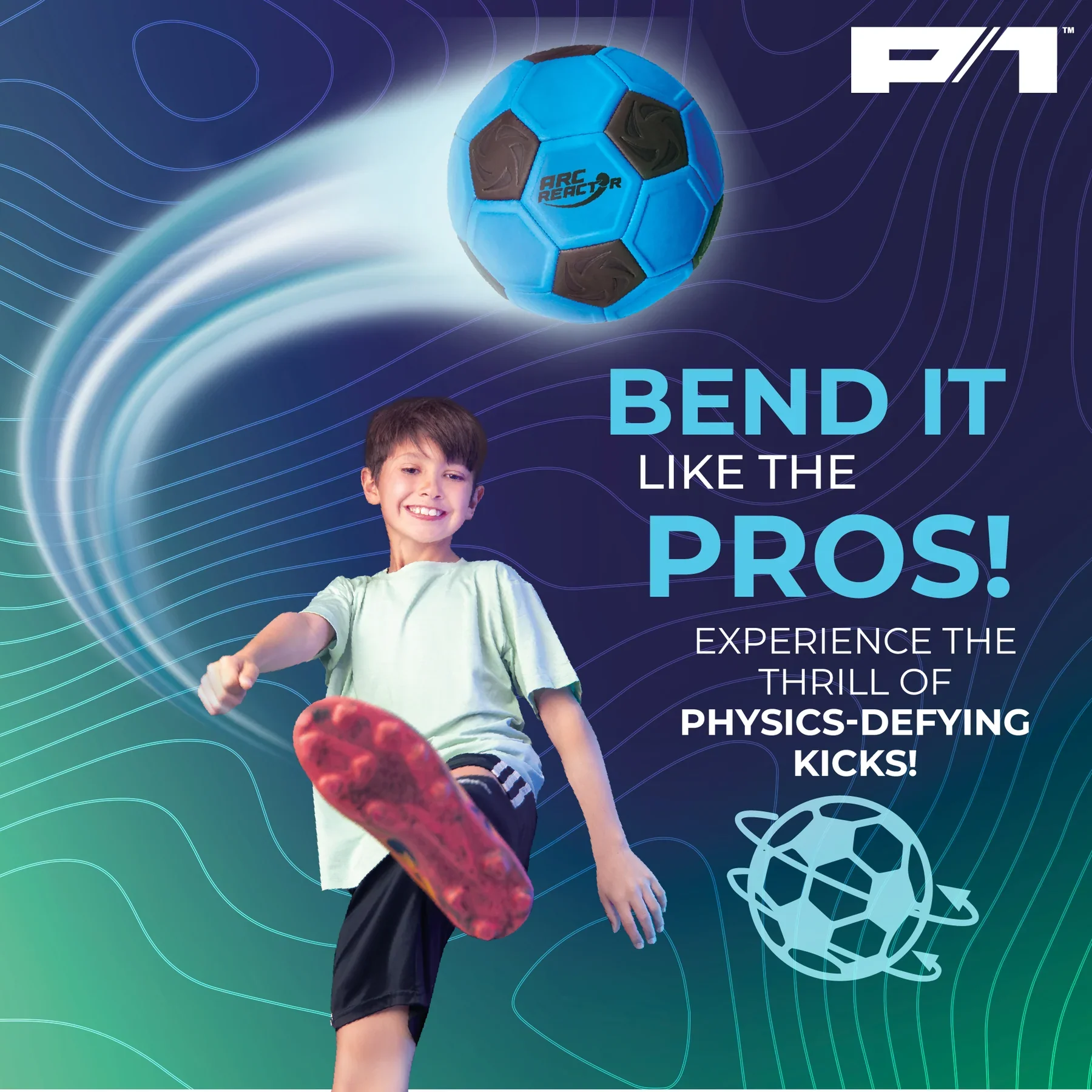 Arc Reactor Curve Soccer Ball - Trick Shot Curving Ball - Image 3