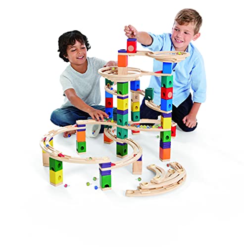 Wooden Marble Run Construction - The Cyclone Award Winning Hape Quadrilla - Image 3