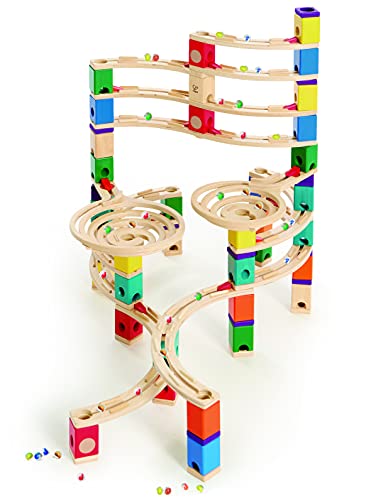 Wooden Marble Run Construction - The Cyclone Award Winning Hape Quadrilla - Image 9