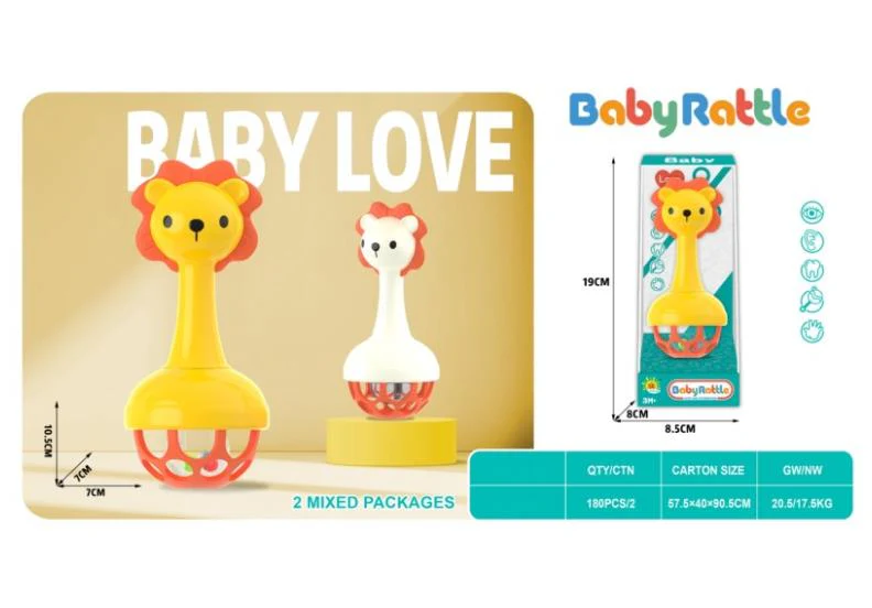 Baby Holding Bell Soft Rubber (Lion) - Image 2