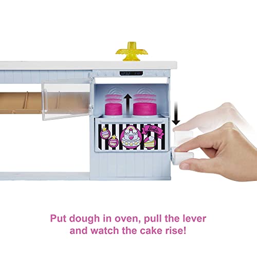 Barbie Bakery Doll & Playset with Pink-Haired Petite Doll, Baking Station, Cake-Making Molds & Dough & 20+ Accessories - Image 9