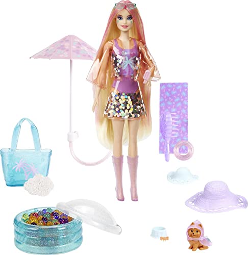 Barbie Color Reveal Doll with 7 Surprises, Color Change and Accessories, Palm Trees Series - Image 4