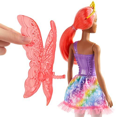 Barbie Dreamtopia Fairy Doll, 12-Inch, with Pink Hair and Wings - Image 3