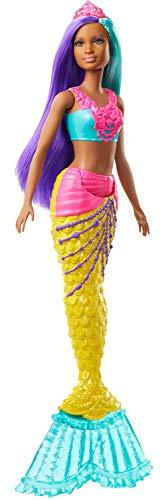 Barbie Dreamtopia Mermaid Doll, 12-inch, Teal and Purple Hair - Image 2