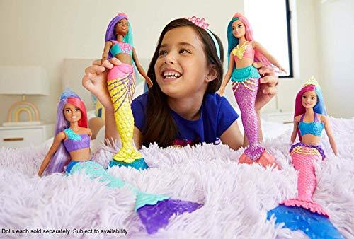 Barbie Dreamtopia Mermaid Doll, 12-inch, Teal and Purple Hair - Image 6