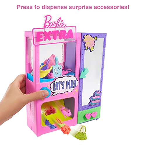 Barbie Extra Surprise Fashion Playset with 20 Pieces Including Pet Poodle, Closet and Push-Button Feature That Dispenses Fashion Accessories, Gift for 3 Year Olds & Up - Image 8