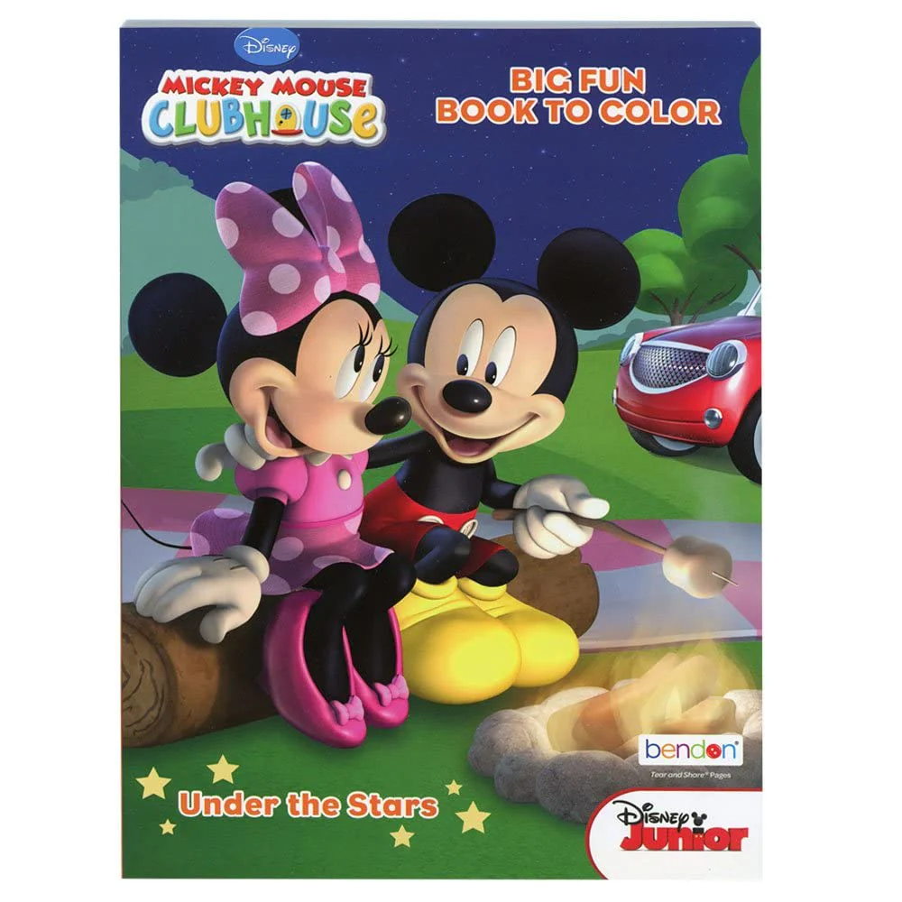 Minnie & Mickey Mouse Game Book (Club House Color Book)