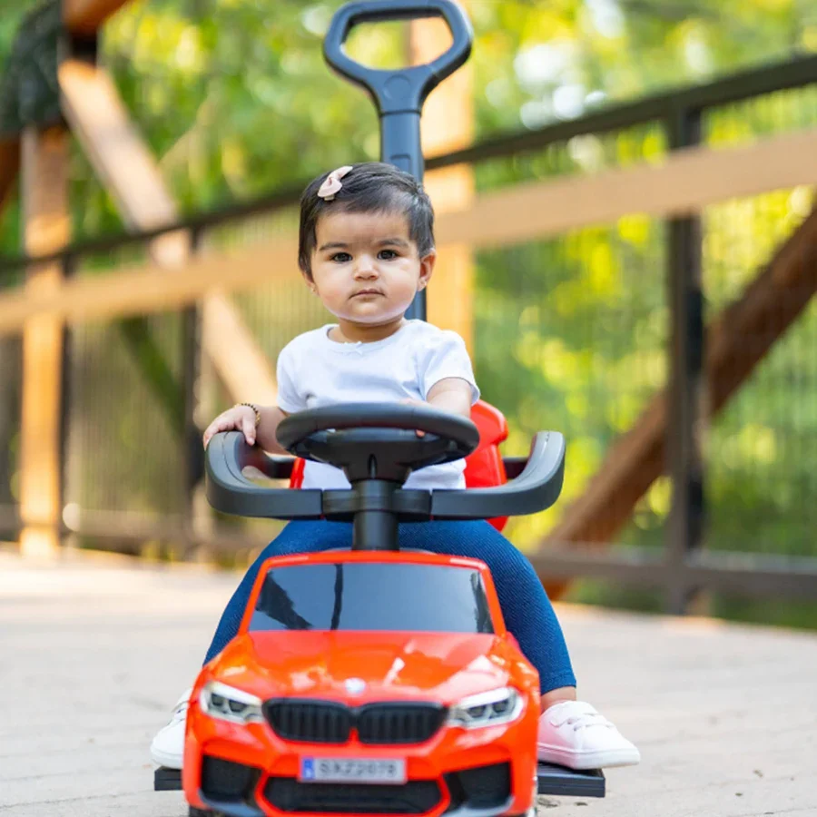 Best Ride On Cars BMW 4 in 1 Push Car, Red - Image 6