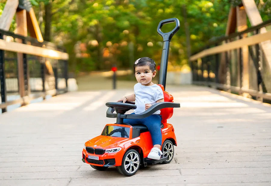 Best Ride On Cars BMW 4 in 1 Push Car, Red - Image 7