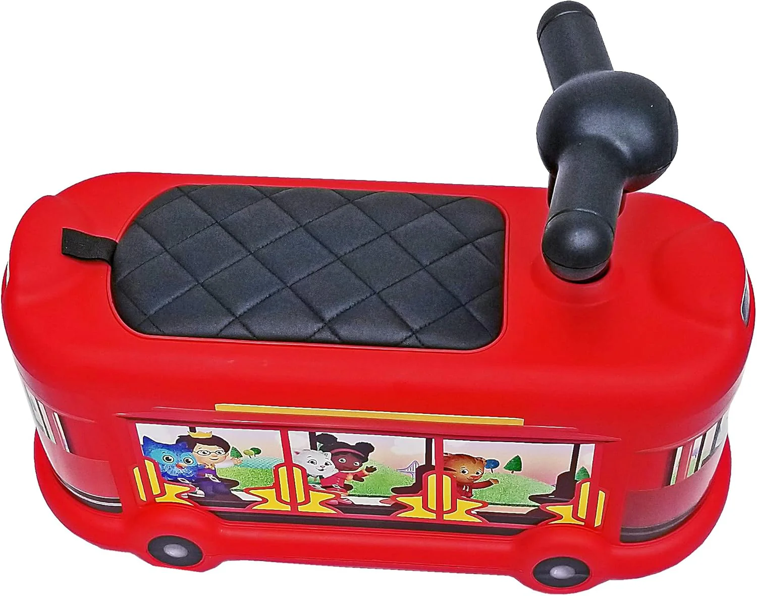 Best Ride On Cars Daniel Tiger's Trolley Push Car, Red - Image 2