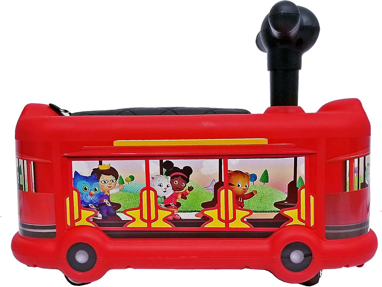 Best Ride On Cars Daniel Tiger's Trolley Push Car, Red - Image 5