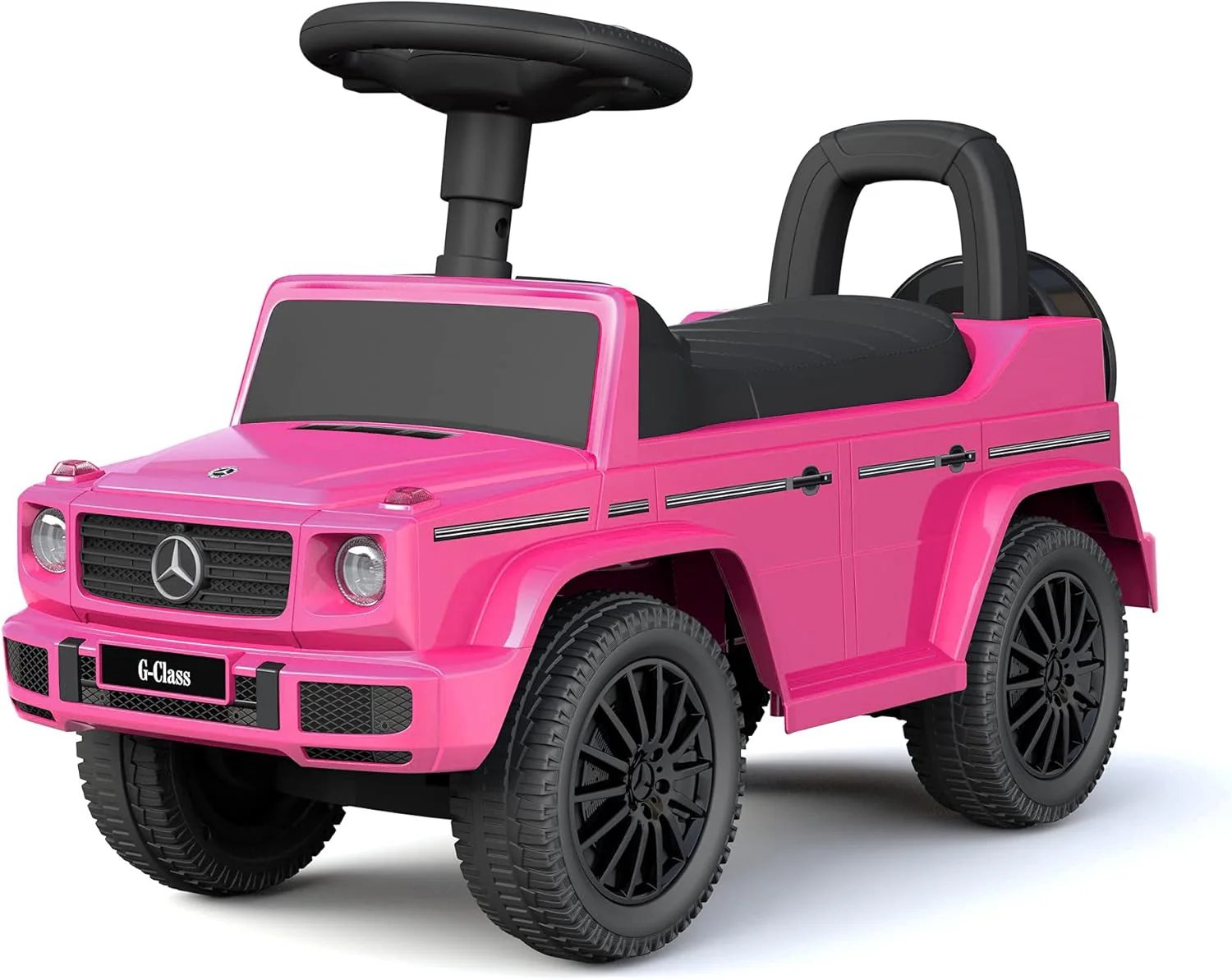 Best Ride On Cars Kids Outdoor Stroller Mercedes G-Wagon Push Car with Working Lights, Horn, and Music for Ages 1 to 3 years - Image 12
