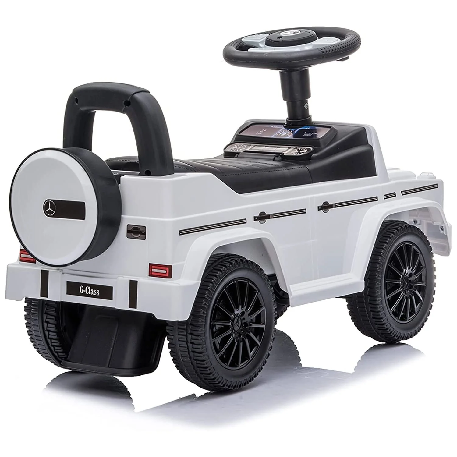 Best Ride On Cars Kids Outdoor Stroller Mercedes G-Wagon Push Car with Working Lights, Horn, and Music for Ages 1 to 3 years - Image 7