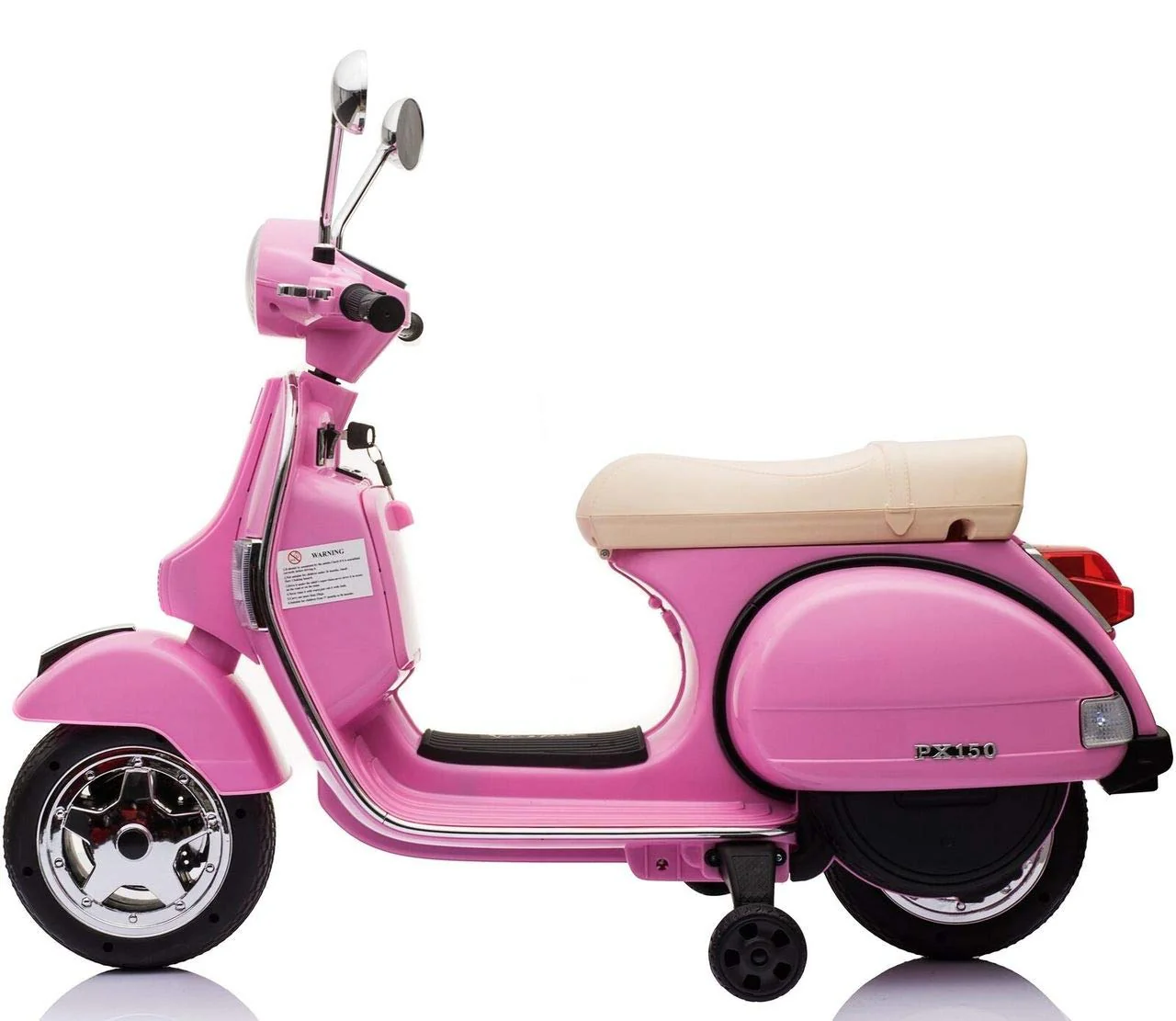 Best Ride On Cars Vespa Scooter, 12V Battery Powered Ride On Car - Electric Scooter for Kids with Leather Seat, Real Lights & Sounds, USB/AUX/SD Slot, Ages 2-5 Years Old, Large New - Image 7