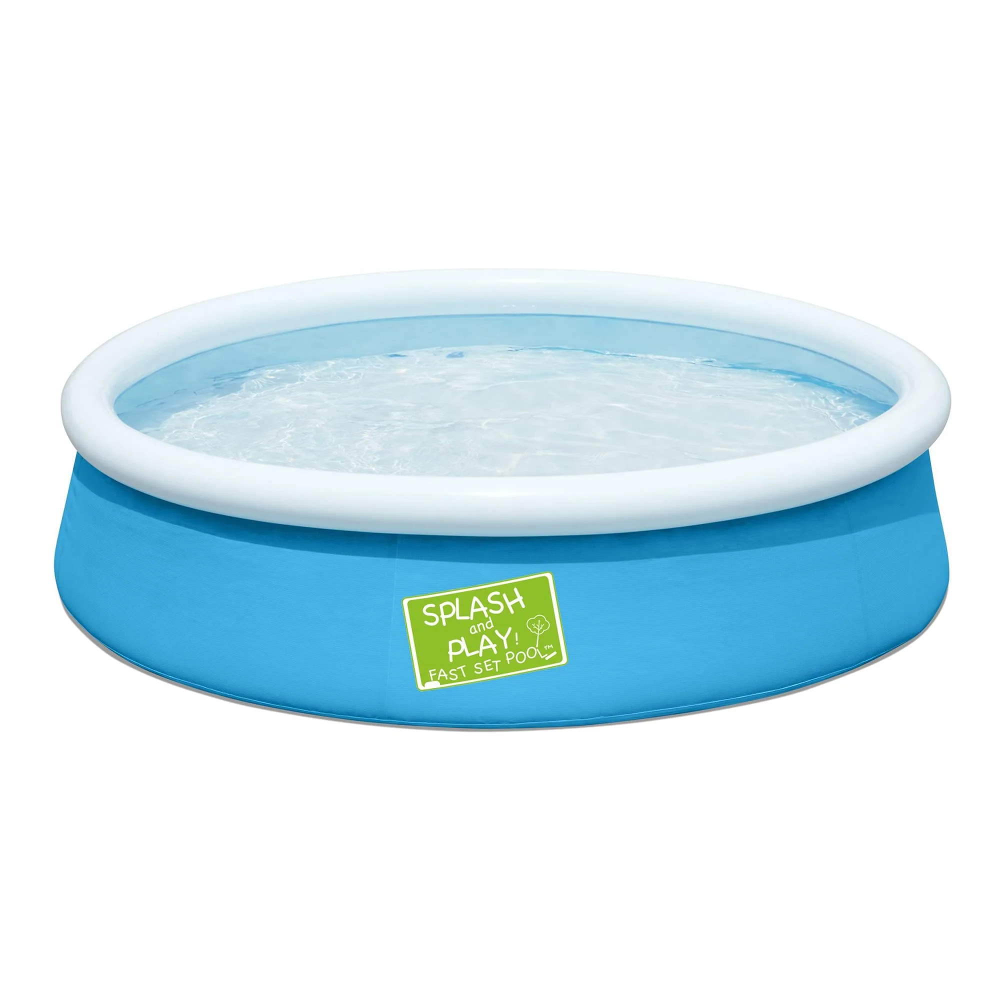 Bestway Fast Set Pool Above Ground Kiddie Swimming Pool 5’ X 15” 57241E , Blue - Image 2