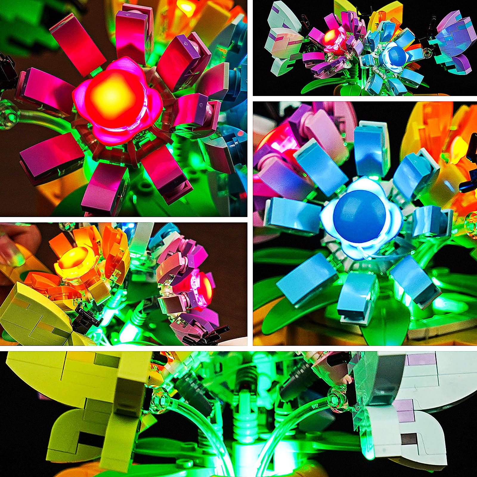Brickshining LED Lighting Compatible with Lego Creator 3 in 1 Flowers in Watering Can, Light Kit Compatible with Lego 31149, Giving Light to Model, NOT Included The Model Set（Customized Version） - Image 4