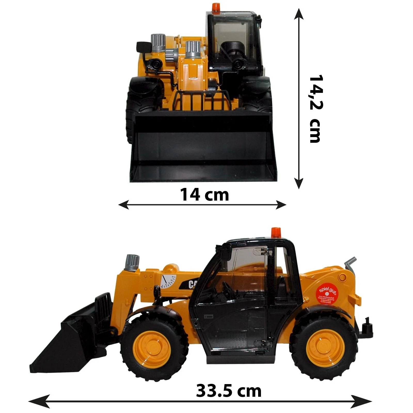 Bruder Cat Telehandler Construction Toy, Realistic Moving Parts & Working Dump Bed | Durable Vehicle for Indoor, Outdoor, Snow and Sand Play, Ages 3+ - Image 4