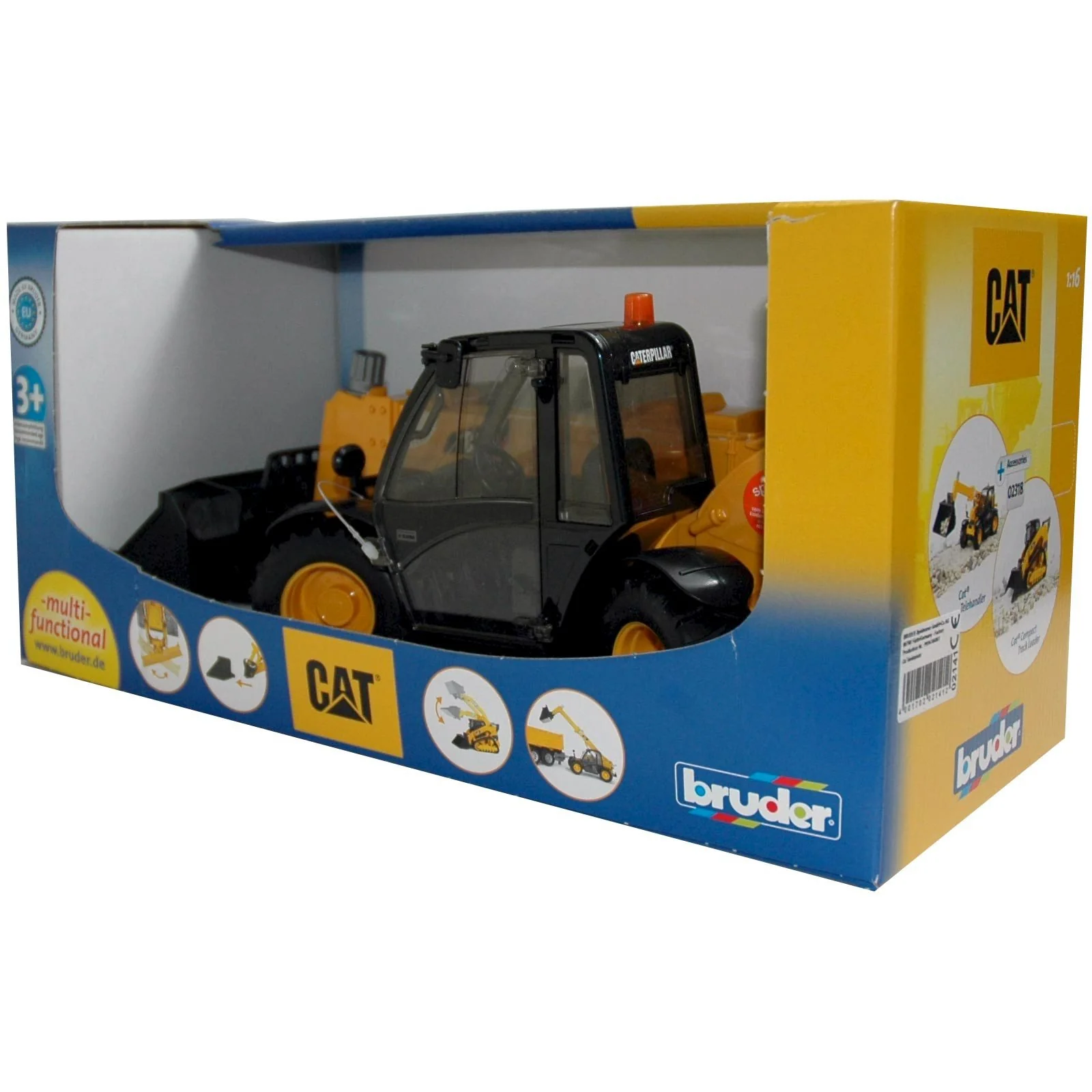 Bruder Cat Telehandler Construction Toy, Realistic Moving Parts & Working Dump Bed | Durable Vehicle for Indoor, Outdoor, Snow and Sand Play, Ages 3+ - Image 7