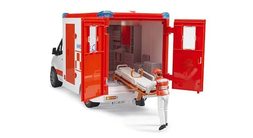 Bruder MB Sprinter Ambulance with Driver and Light + Sound Module - Image 5