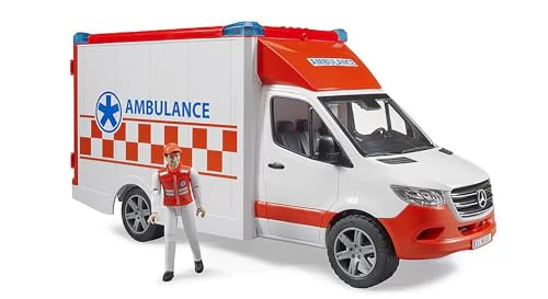 Bruder MB Sprinter Ambulance with Driver and Light + Sound Module - Image 6