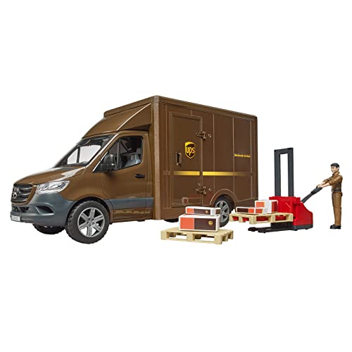 Bruder MB Sprinter UPS with Driver and Accessories