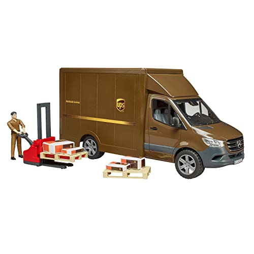 Bruder MB Sprinter UPS with Driver and Accessories - Image 6