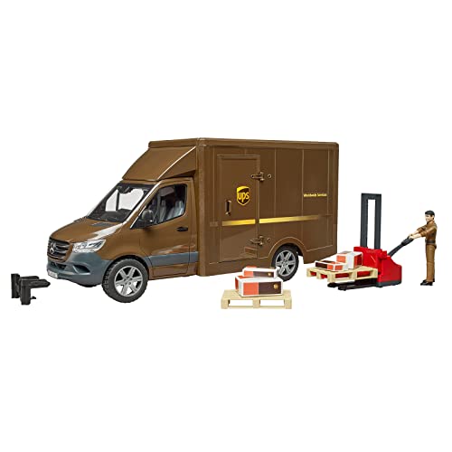 Bruder MB Sprinter UPS with Driver and Accessories - Image 7