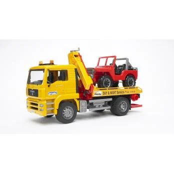 Bruder Man TGA Tow Truck with Cross Country Vehicle - Image 2