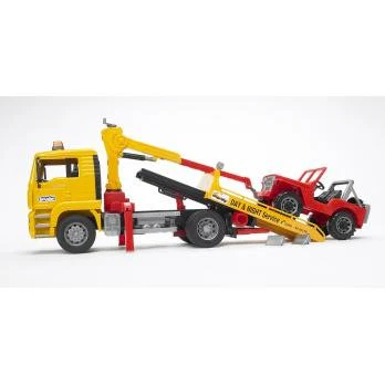 Bruder Man TGA Tow Truck with Cross Country Vehicle - Image 4