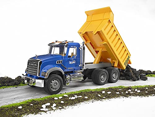 Bruder MACK Granite Dump Truck for Construction and Farm Pretend Play - Image 2