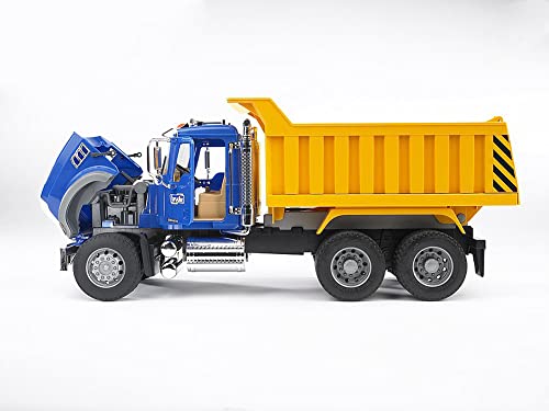 Bruder MACK Granite Dump Truck for Construction and Farm Pretend Play - Image 3
