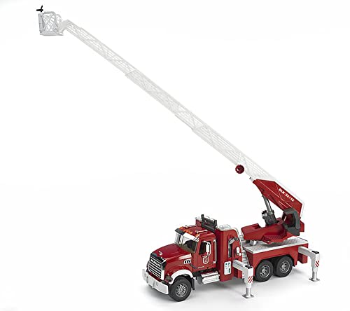 Bruder Mack Granite Fire Engine Truck w/ Working Water Pump, Lights & Engine Sounds - Image 10
