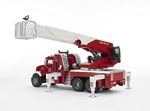 Bruder Mack Granite Fire Engine Truck w/ Working Water Pump, Lights & Engine Sounds - Image 5