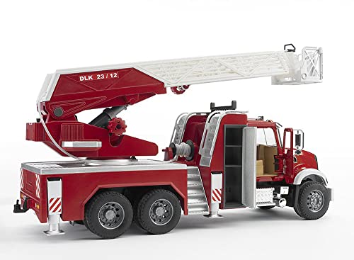 Bruder Mack Granite Fire Engine Truck w/ Working Water Pump, Lights & Engine Sounds - Image 6
