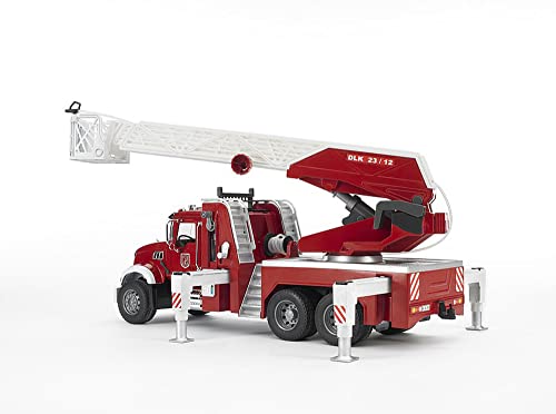 Bruder Mack Granite Fire Engine Truck w/ Working Water Pump, Lights & Engine Sounds - Image 7