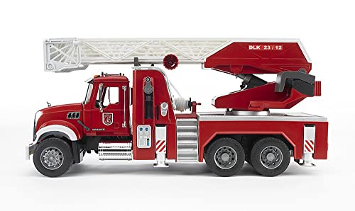 Bruder Mack Granite Fire Engine Truck w/ Working Water Pump, Lights & Engine Sounds - Image 8
