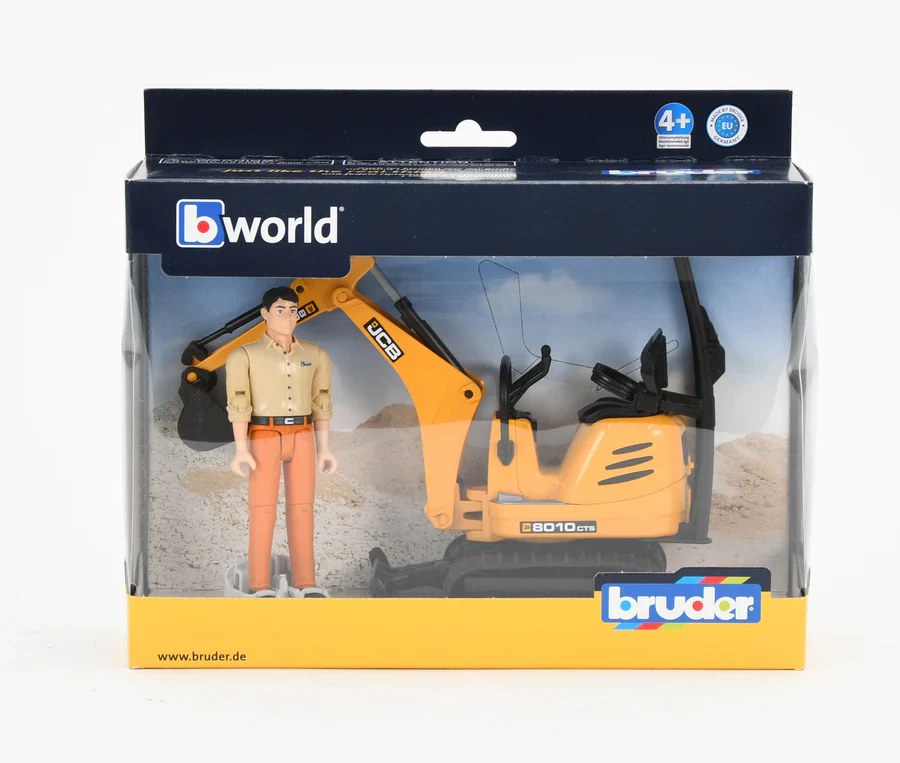 Bruder 62002 JCB Micro Excavator 8010 CTS w/ Worker 10.7.7 - Image 2