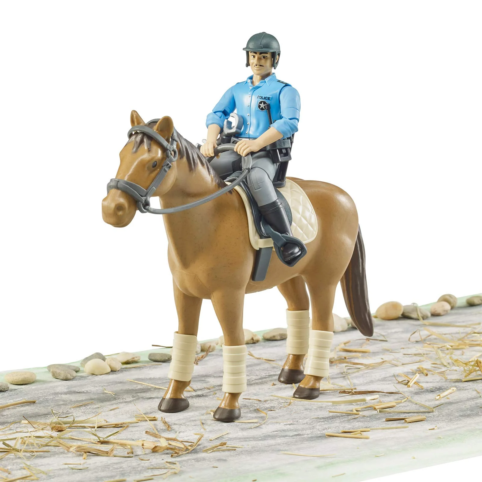 Bruder 62507 bworld Policeman with Horse - Image 2