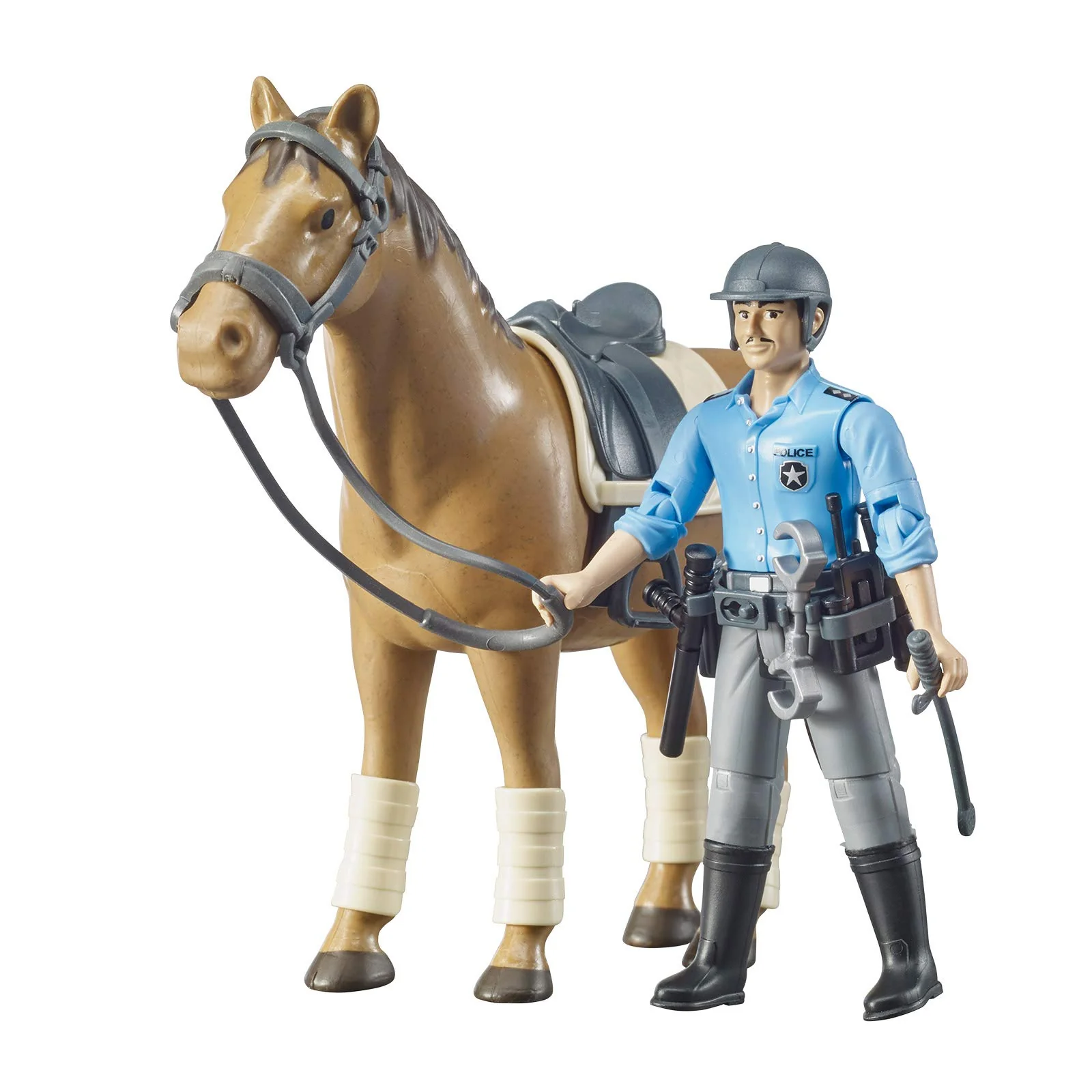 Bruder 62507 bworld Policeman with Horse - Image 3