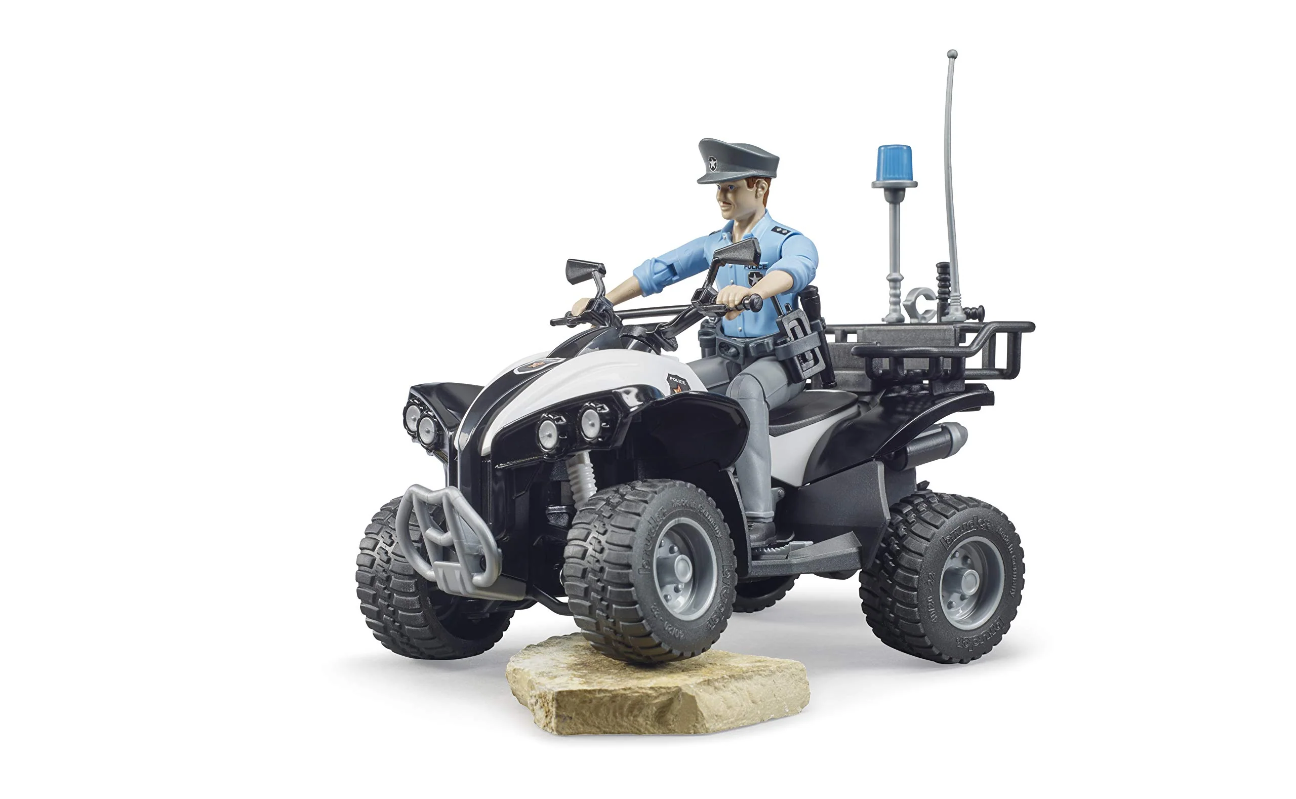 Bruder Police Quad with Light Skin Policeman and Accessories - Image 2