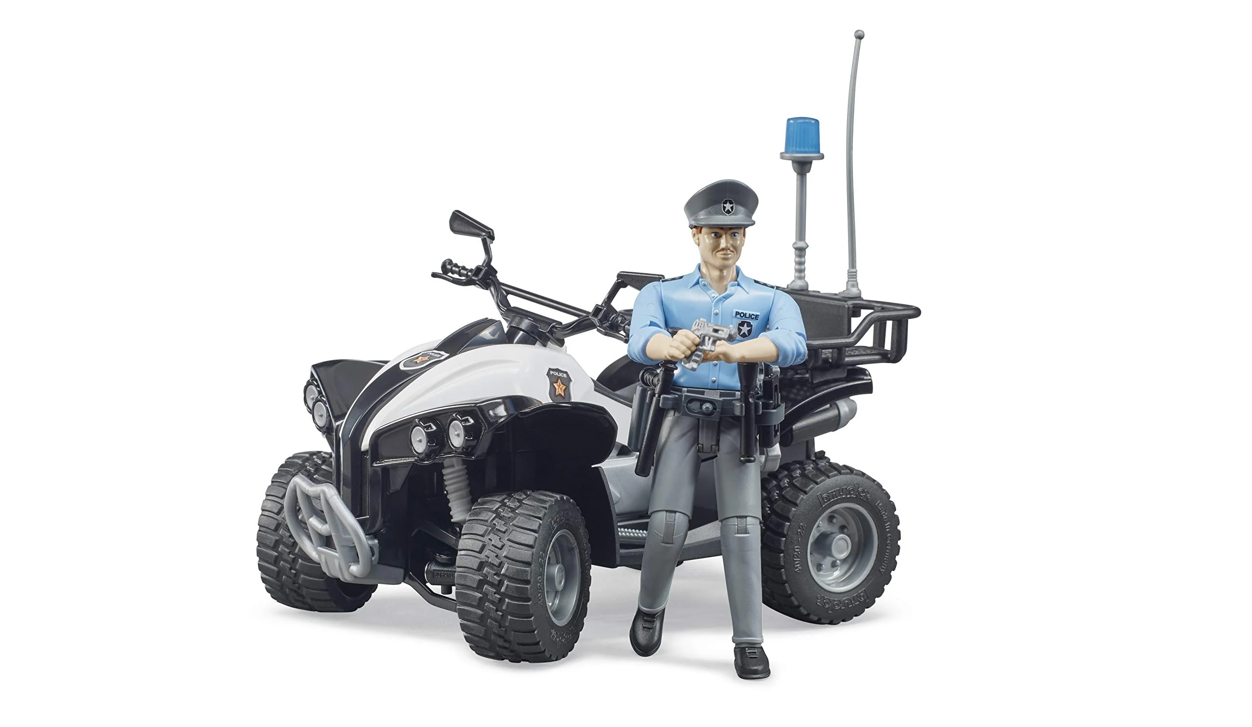 Bruder Police Quad with Light Skin Policeman and Accessories - Image 3