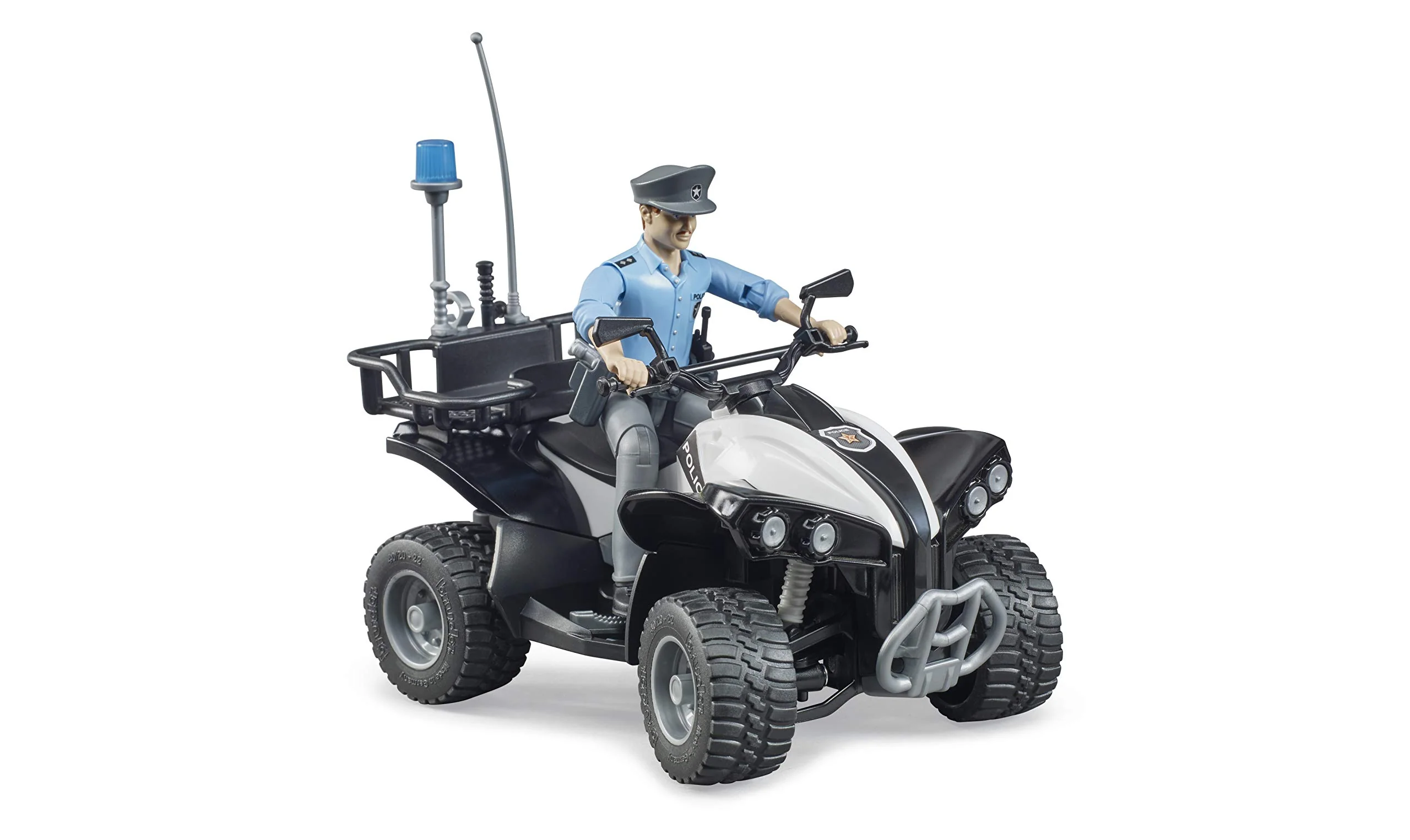 Bruder Police Quad with Light Skin Policeman and Accessories - Image 6