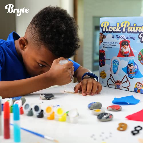 Bryte Rock Painting Kit for Kids 6+ With Ninja, Warrior and Superhero Toy Accessories, Paint Set, and Includes Easy-to-Follow Instructional Videos; Arts & Crafts - Image 2