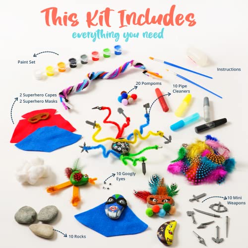 Bryte Rock Painting Kit for Kids 6+ With Ninja, Warrior and Superhero Toy Accessories, Paint Set, and Includes Easy-to-Follow Instructional Videos; Arts & Crafts - Image 5